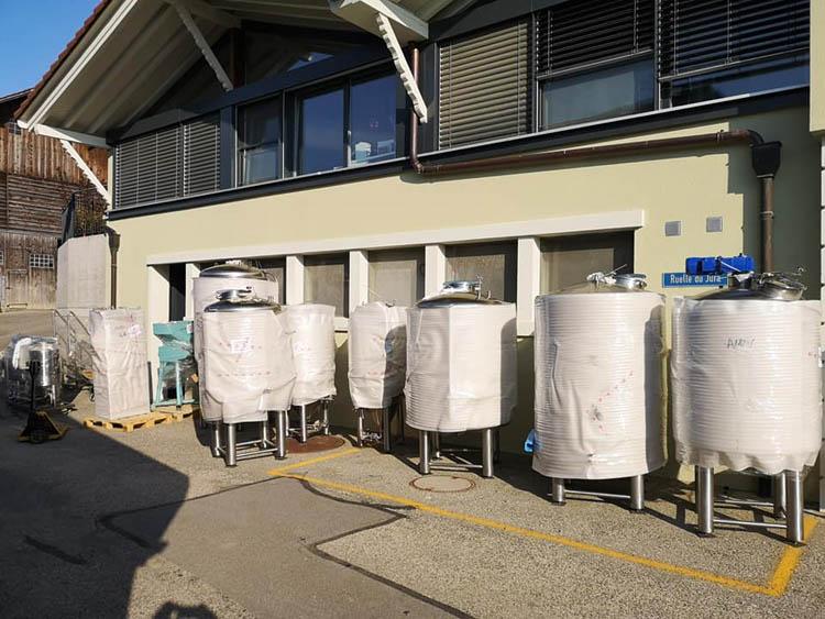 500L Brewery Equipment Arrives in Switzerland